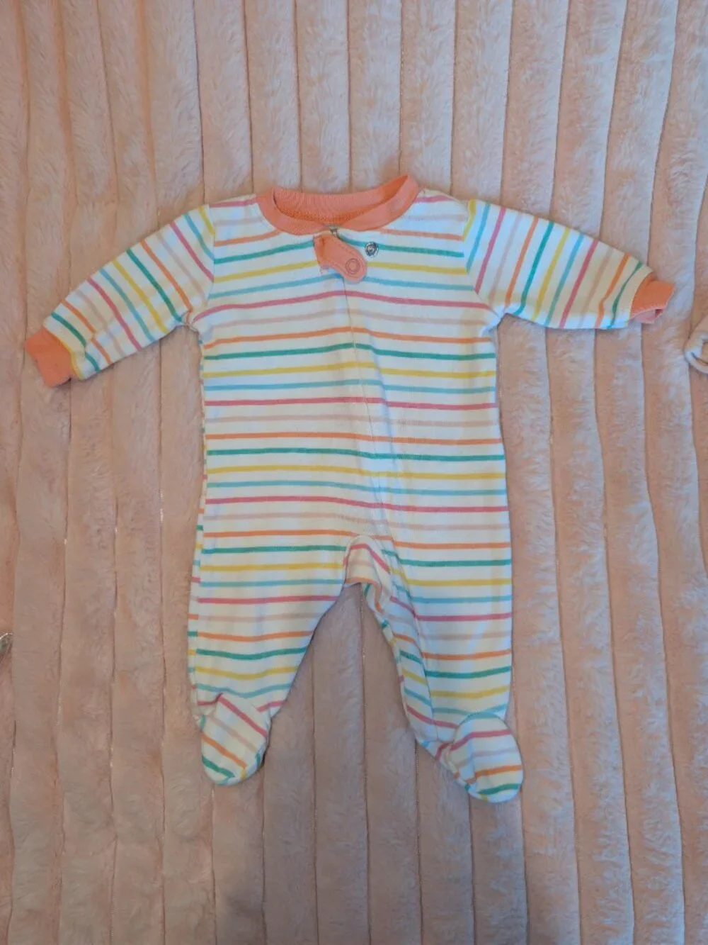 6 Piece Newborn Baby Girl Bodysuit Lot Mixed Brands